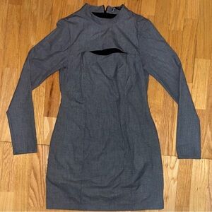 Elegant Gray Women's Dress